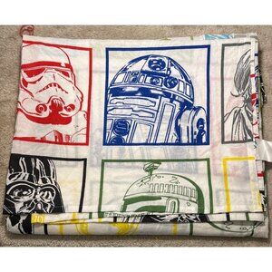 Star Wars Twin Flat Sheet Iconic Characters Cotton Poly Officially Licensed